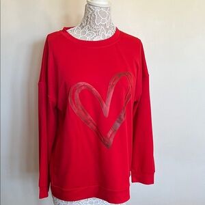 Red Heart Graphic Sweatshirt